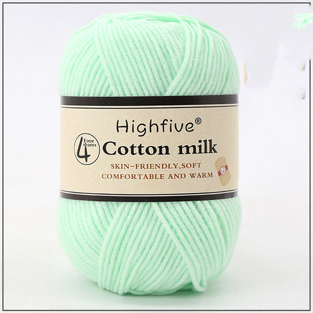 Milk Cotton Wool For Knitting Baby Crochet Yarn Wea