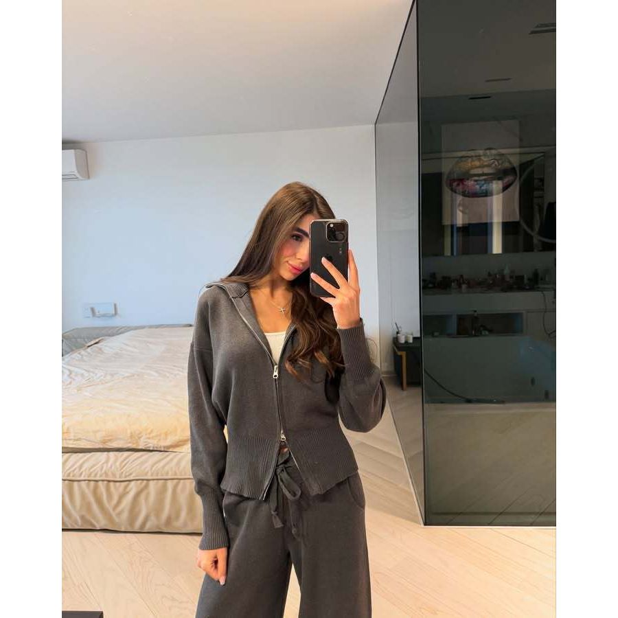 Two-piece Set Casual Cardigan Suit Women