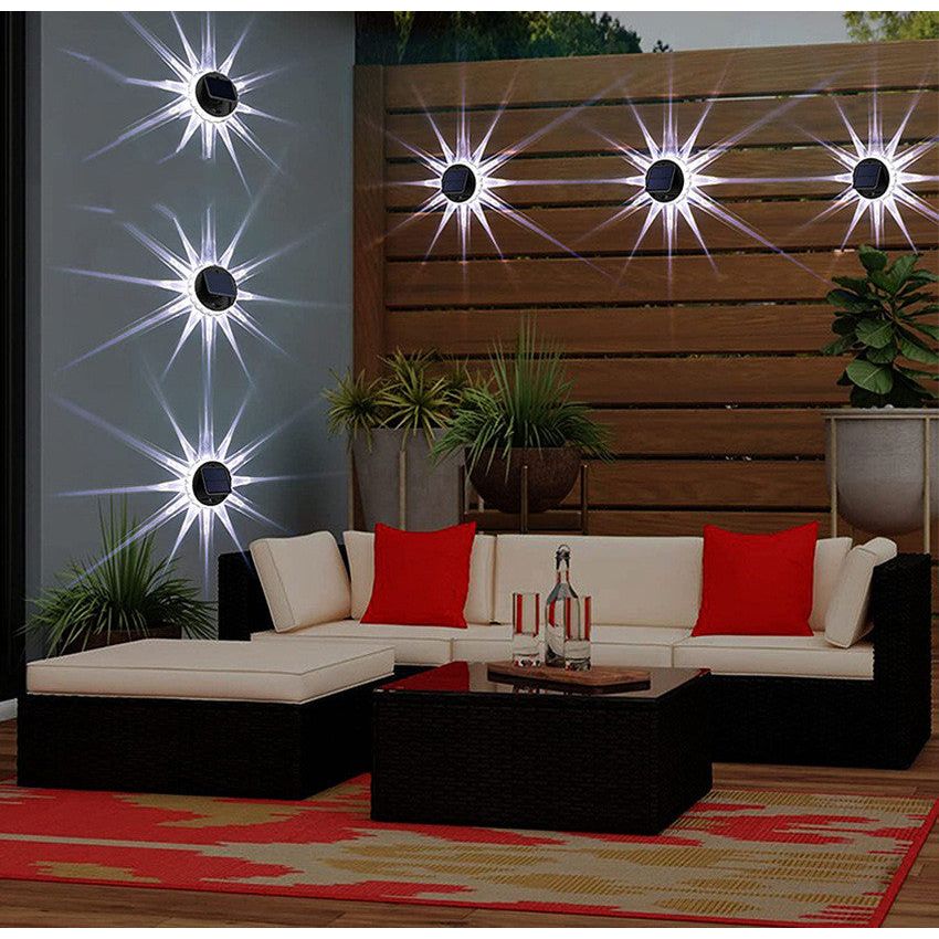 Round Solar Wall Light for Elegant Outdoor Ambiance