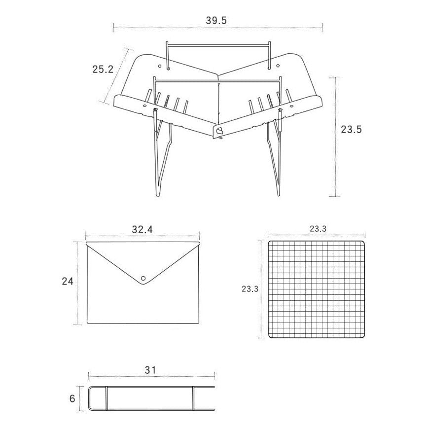 Folding Fire Pit And Campfire And Wood Fire Stove