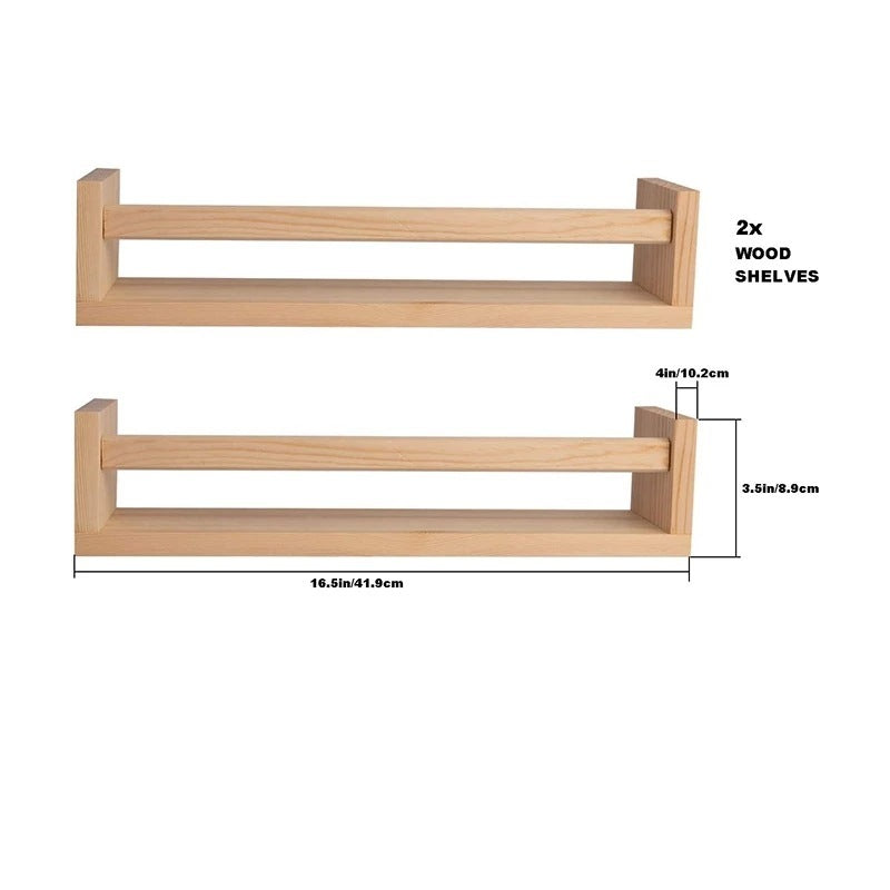 Simple Wooden Wall Book Shelf