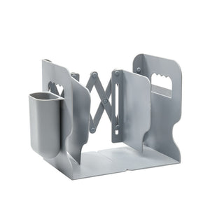Retractable Bookends with Pen Holder