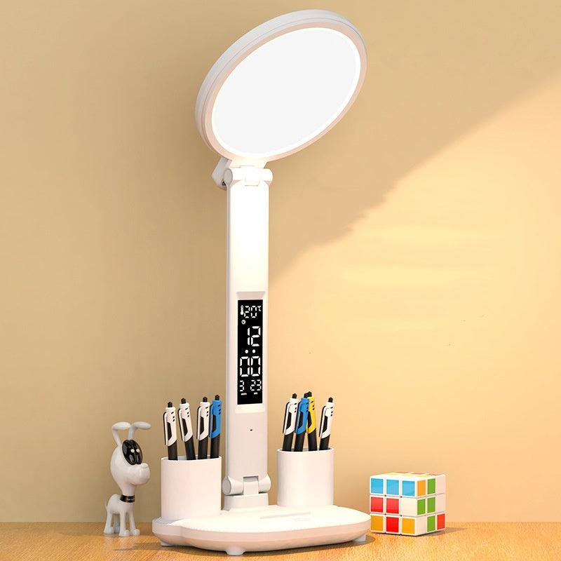 LED Clock Reading Lamp