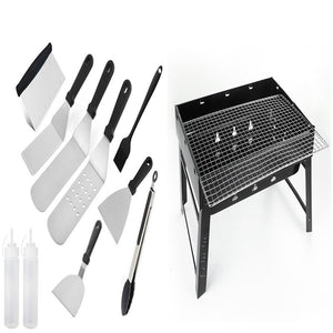 Complete BBQ Tool Set for Outdoor Cooking Pros