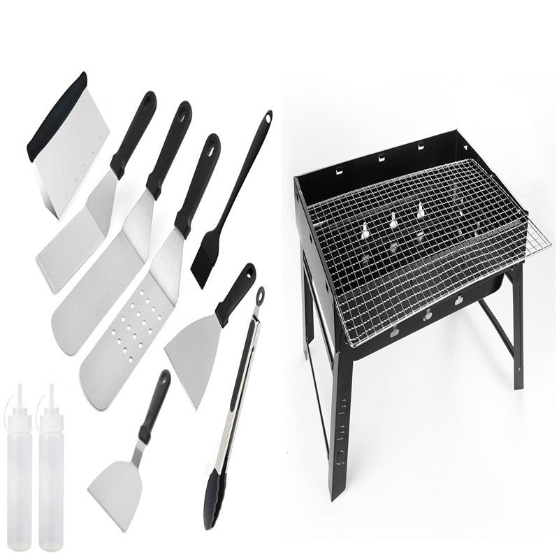 Complete BBQ Tool Set for Outdoor Cooking Pros