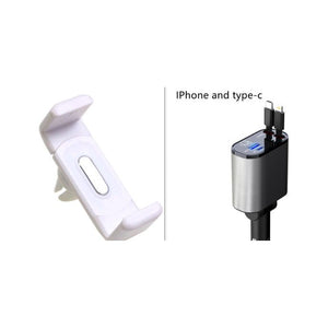 Metal Car Charger 100W Super Fast Charging Car Cigarette Lighter USB And TYPE-C Adapter