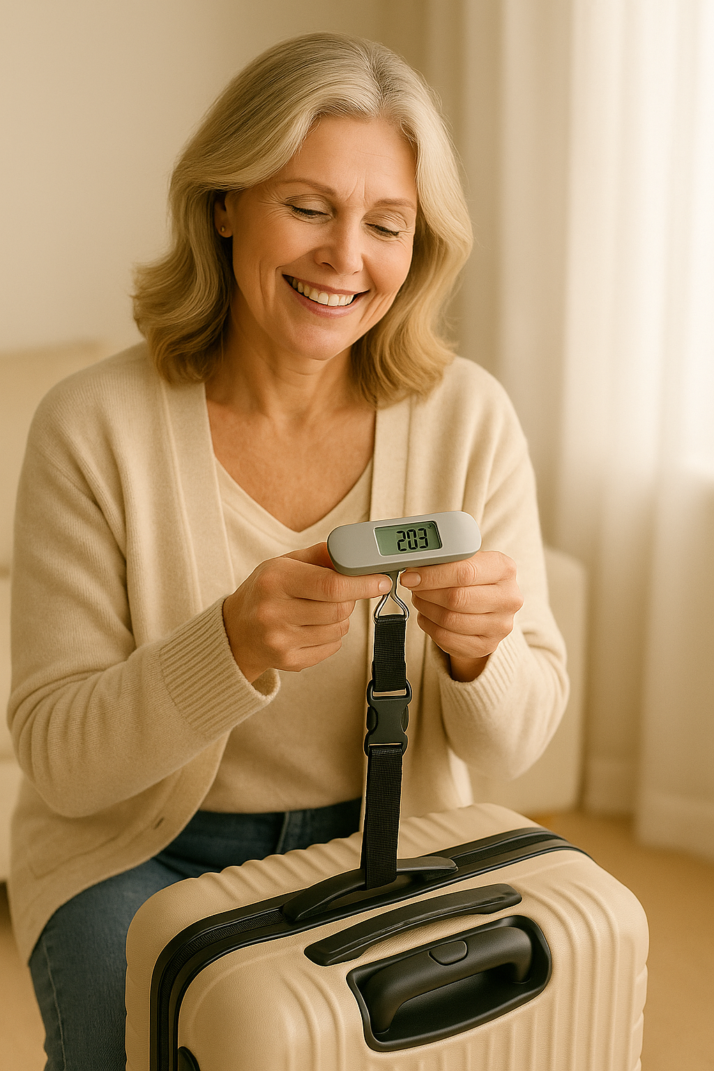 Digital Luggage Scale with Backlit Display