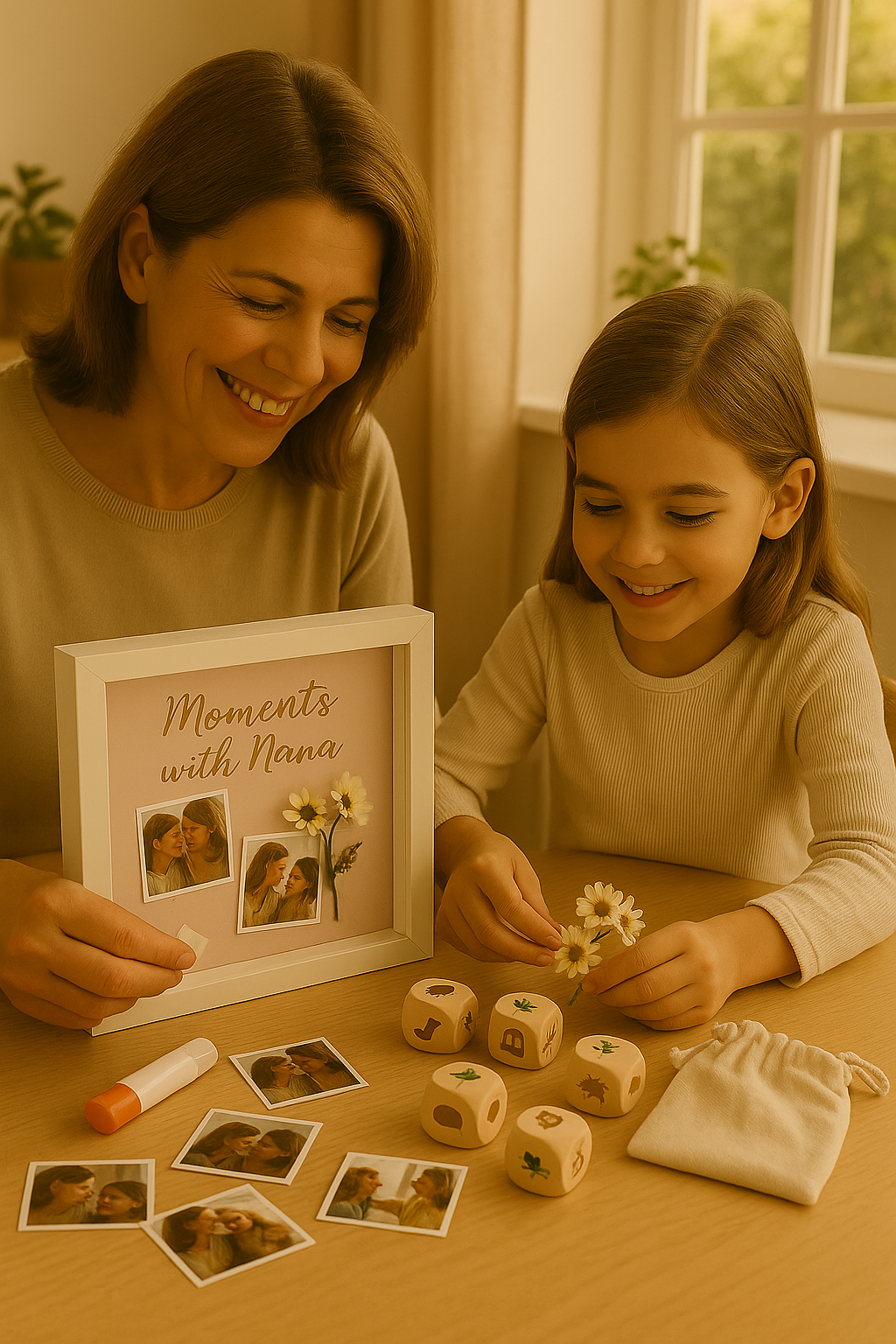 DIY Shadow Box Frame “Moments with Nana” Theme