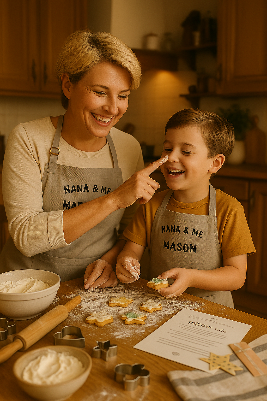 Nana & Me Matching Baking Apron Set