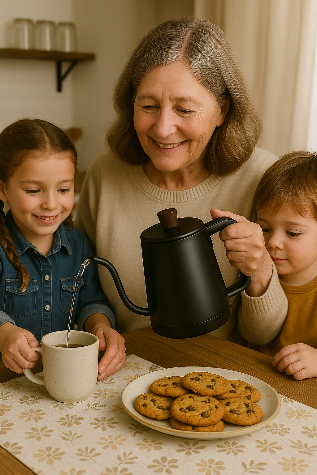 Elegant 1L Electric Gooseneck Kettle Precision Pour for Memorable Moments