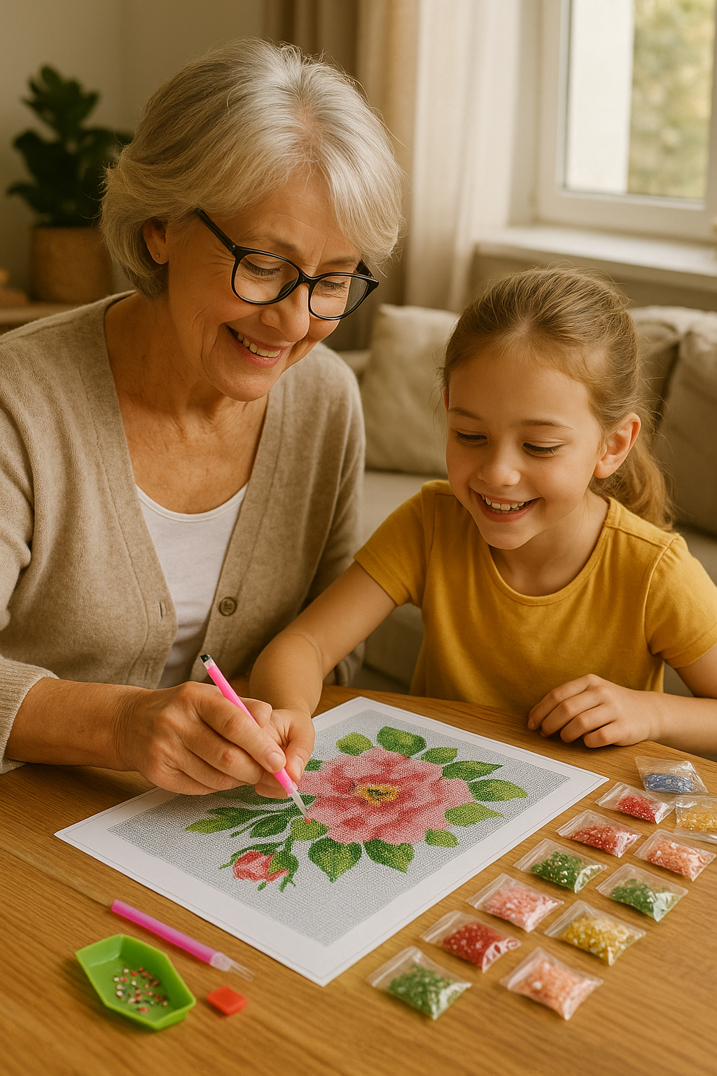 Diamond Painting Art Kit Floral & Pet Themes