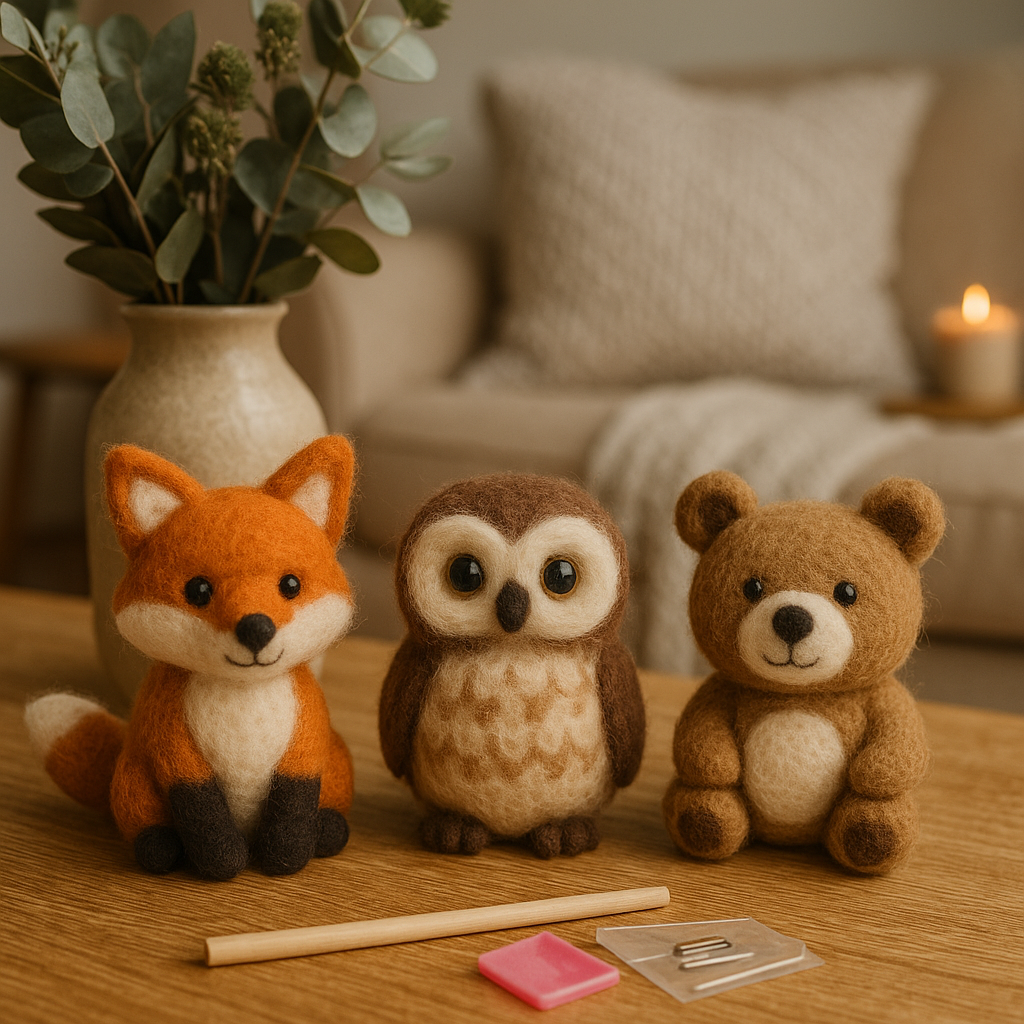 Needle Felting Animal Kit Woodland Friends Series