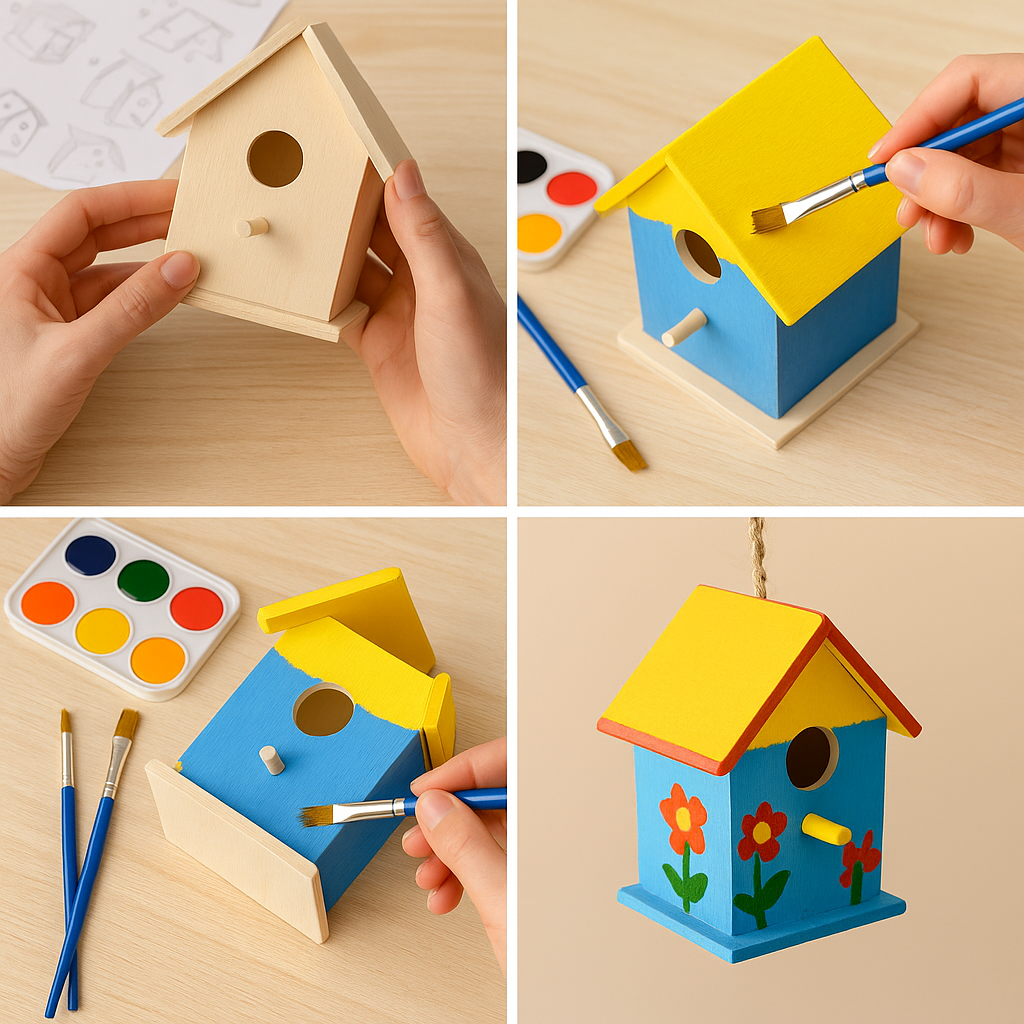 Build Your Own Birdhouse Painting Kit Create Cherished Moments with Nature