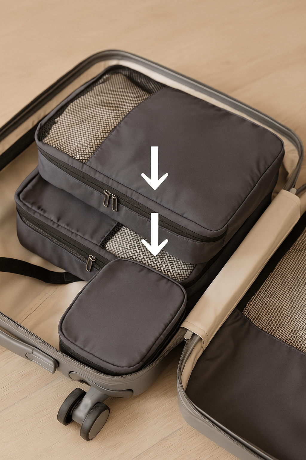 Waterproof Compression Packing Cubes Set Keep Your Luggage Neat, Compact, and Protected