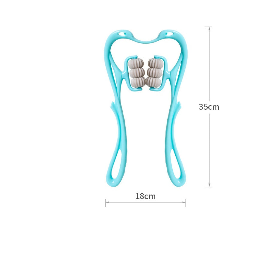 Six-Wheel Neck Massager with Crystal