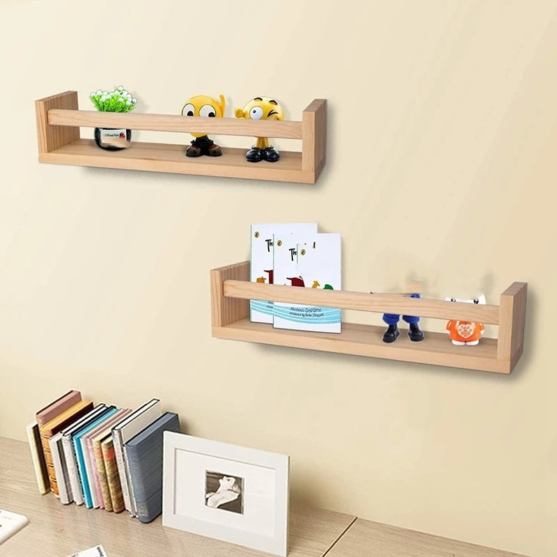 Simple Wooden Wall Book Shelf