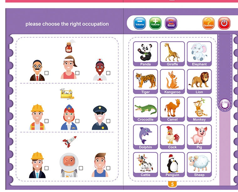 English Finger Point Reading Device