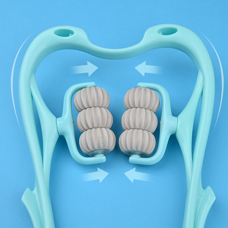Six-Wheel Neck Massager with Crystal