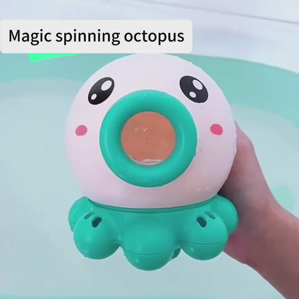Octopus Fountain Bath Toy Water Jet Rotating Shower Bathroom Toy Summer Water Toys Sprinkler Beach Toys Kids Water Toys