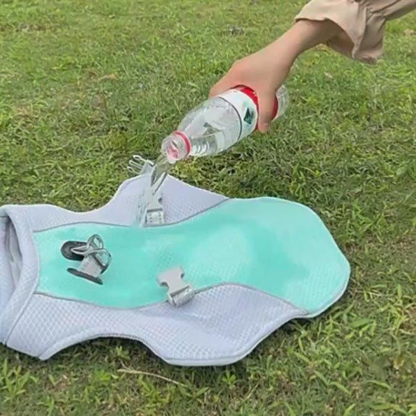 Summer Pet Dog Cooling Vest Heat Resistant Cool Dogs Clothes Breathable Sun-proof Clothing For Small Large Dogs Outdoor Walking