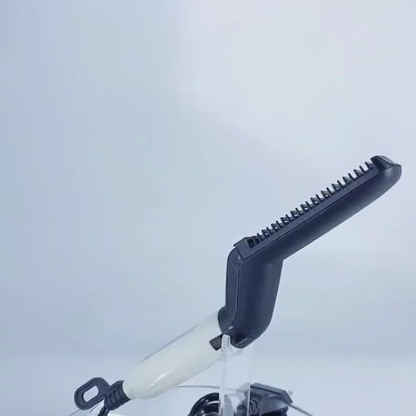 Electric Hair Straightener Brush,Men Quick Beard Straightener Styler Comb,Hair Straightening,Curly Hair Straightening Comb,Side Hair Detangling,Multifunctional Hair Curling Curler